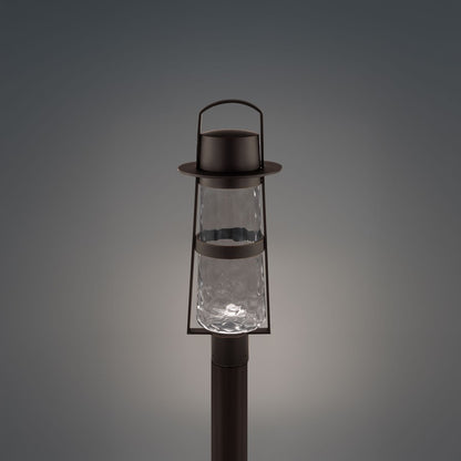 Modern Forms Balthus 23.4" LED Outdoor Post Light, Bronze/Clear