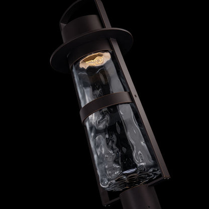 Modern Forms Balthus 23.4" LED Outdoor Post Light, Bronze/Clear