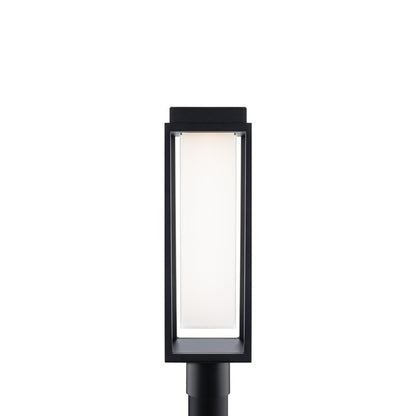 Modern Forms Framed 1Lt 20" LED Outdoor Post Light, Black/White