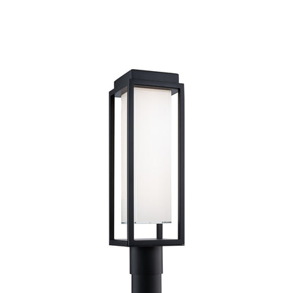 Modern Forms Framed 1Lt 20" LED Outdoor Post Light, Black/White