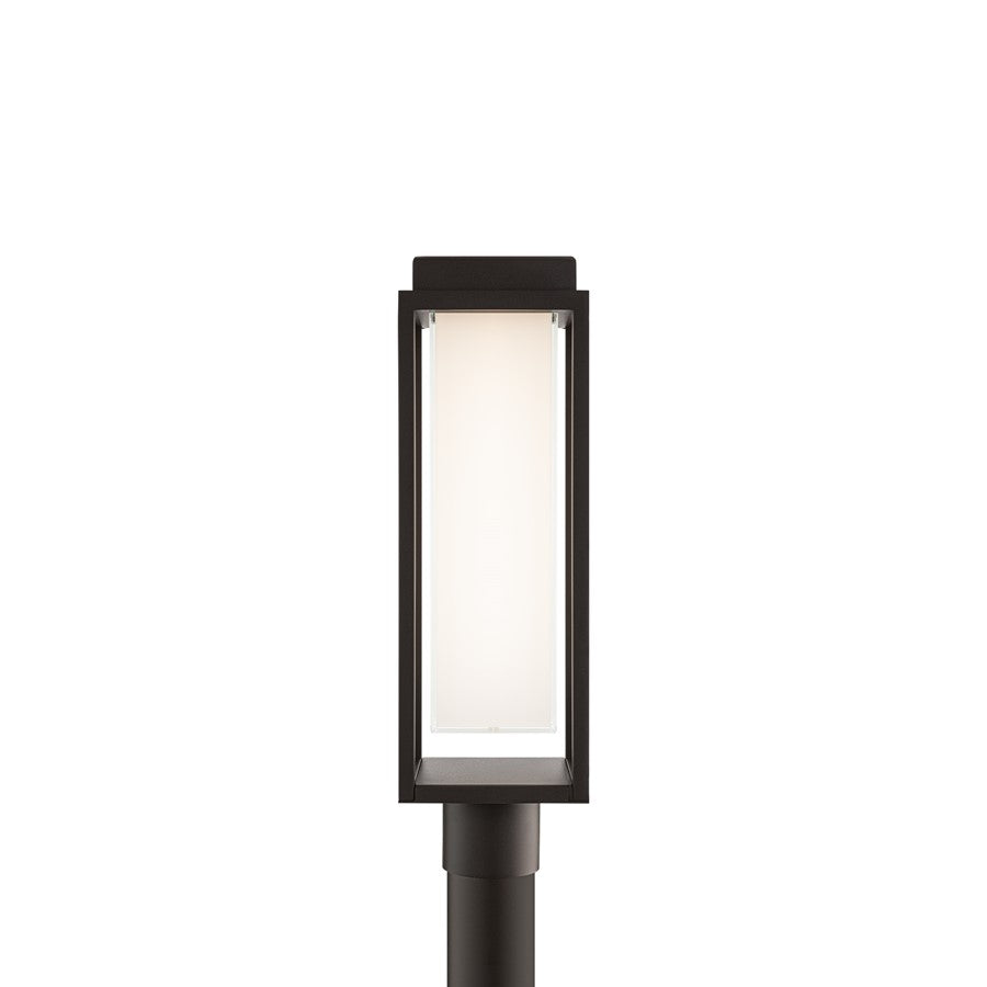 Modern Forms Framed 1Lt 20" LED Outdoor Post Light, Bronze/White