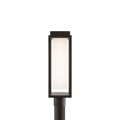 Modern Forms Framed 1Lt 20" LED Outdoor Post Light, Bronze/White