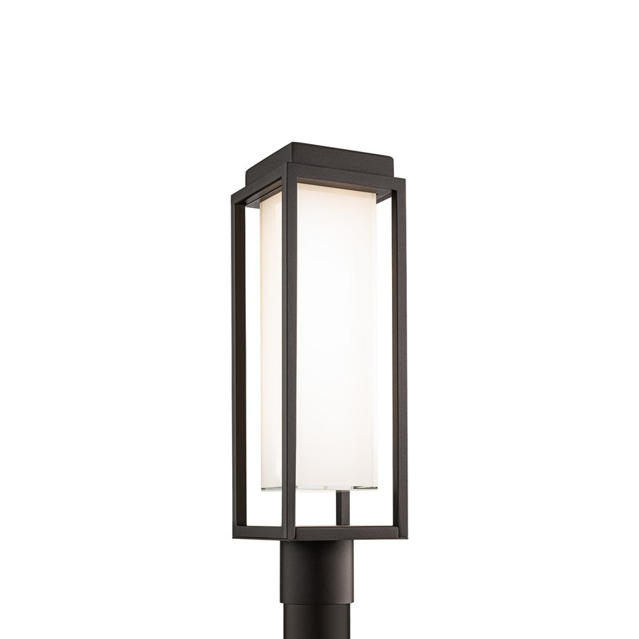 Modern Forms Framed 1Lt 20" LED Outdoor Post Light, Bronze/White