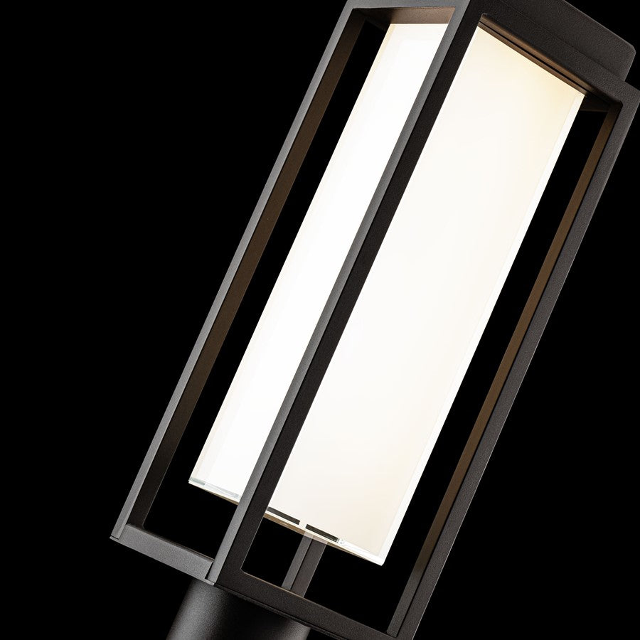 Modern Forms Framed 1Lt 20" LED Outdoor Post Light, Bronze/White