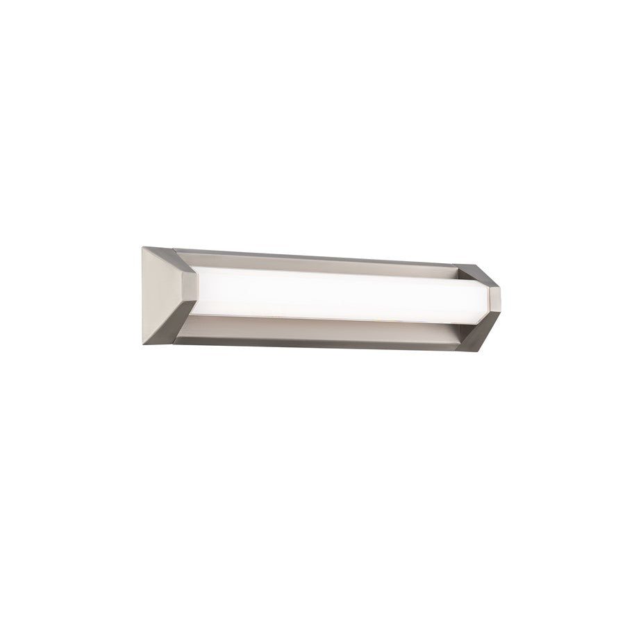 Modern Forms Swale 20" LED Bath/Wall Light/2700K, Nickel/White - WS-1520-27-BN