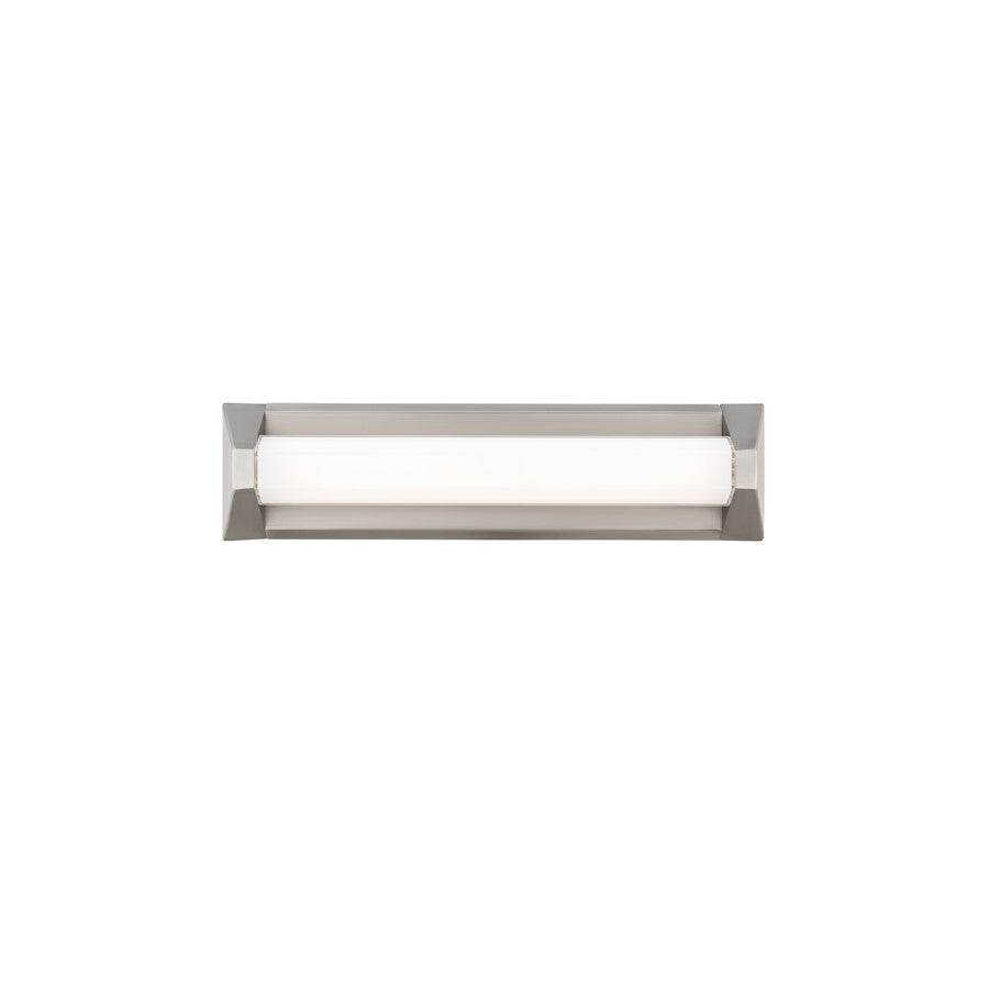 Modern Forms Swale 20" LED Bath/Wall Light, 2700K, Nickel/White