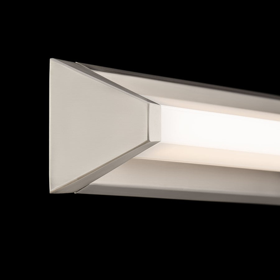 Modern Forms Swale 20" LED Bath/Wall Light, 2700K, Nickel/White