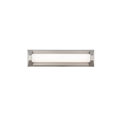 Modern Forms Swale 20" LED Bath/Wall Light, 32000K, Nickel/White