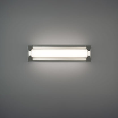 Modern Forms Swale 20" LED Bath/Wall Light, 32000K, Nickel/White