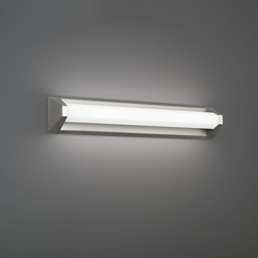 Modern Forms Swale 27" LED Bath/Wall Light, 32700K, Nickel/White