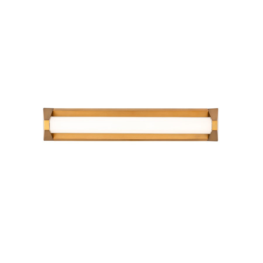 Modern Forms Swale 27" LED Bath/Wall Light, 4000K, Brass/White