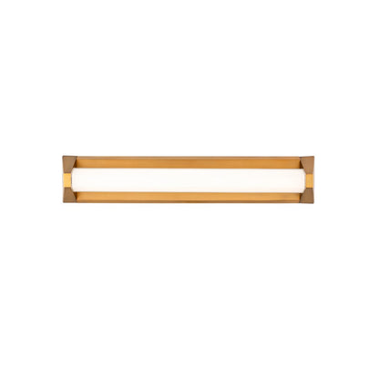 Modern Forms Swale 27" LED Bath/Wall Light, 4000K, Brass/White