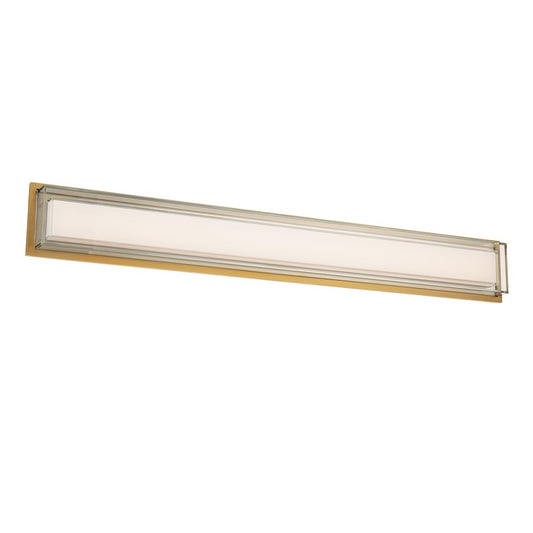 Modern Forms Ice Bar 38" LED Bath/Wall Light/4000K, Brass/Clear - WS-16538-40-AB