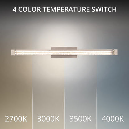 Modern Forms Skein 27" LED Bath/Wall Light, 3000K/3500K, Nickel/Seedy