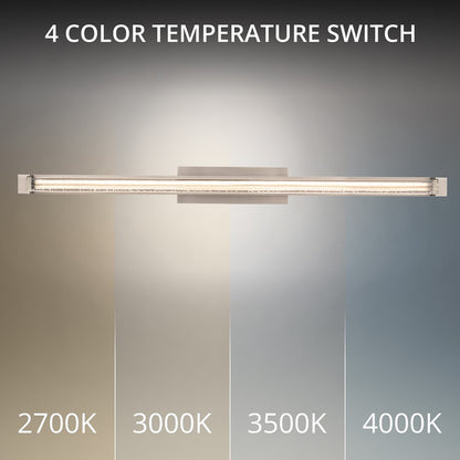 Modern Forms Skein 33" LED Bath/Wall Light, 3000K/3500K, Nickel/Seedy