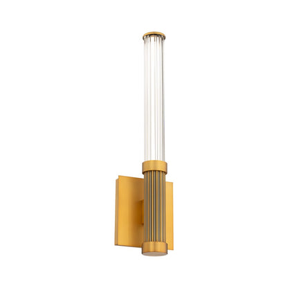 Modern Forms Ribeye 1Lt 19" LED Wall Sconce, Aged Brass/Clear - WS-50518-AB