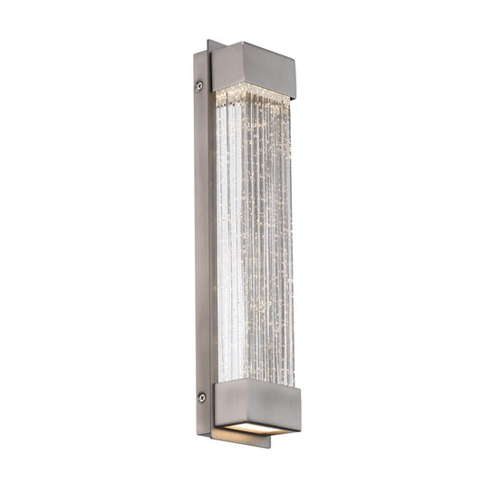 Modern Forms Tower 1Lt 14" LED Bath/Wall Light, Nickel/Clear - WS-58814-BN