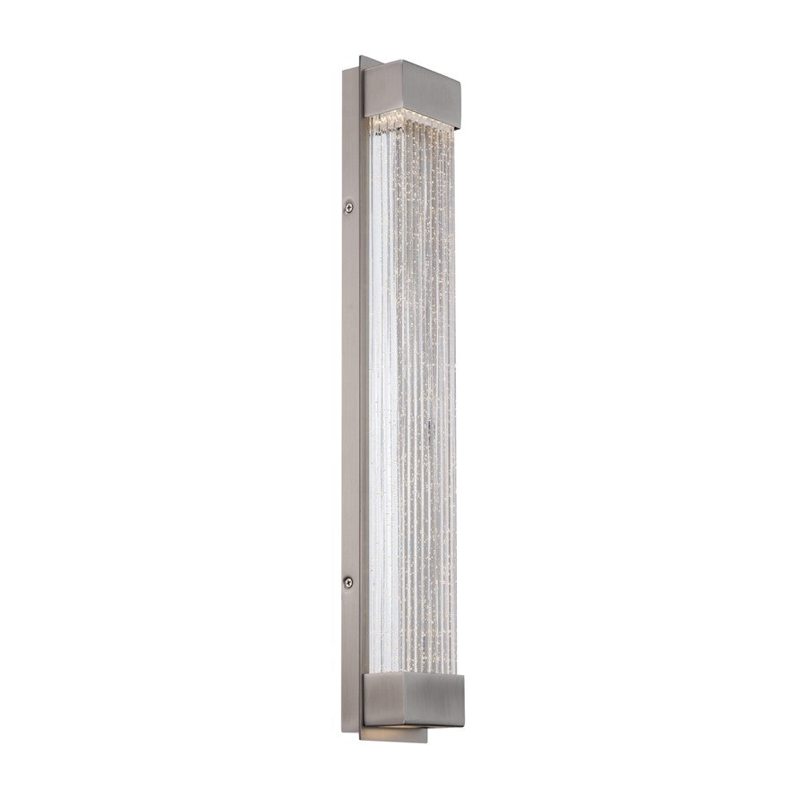 Modern Forms Tower 1Lt 20" LED Bath/Wall Light, Nickel/Clear - WS-58820-BN