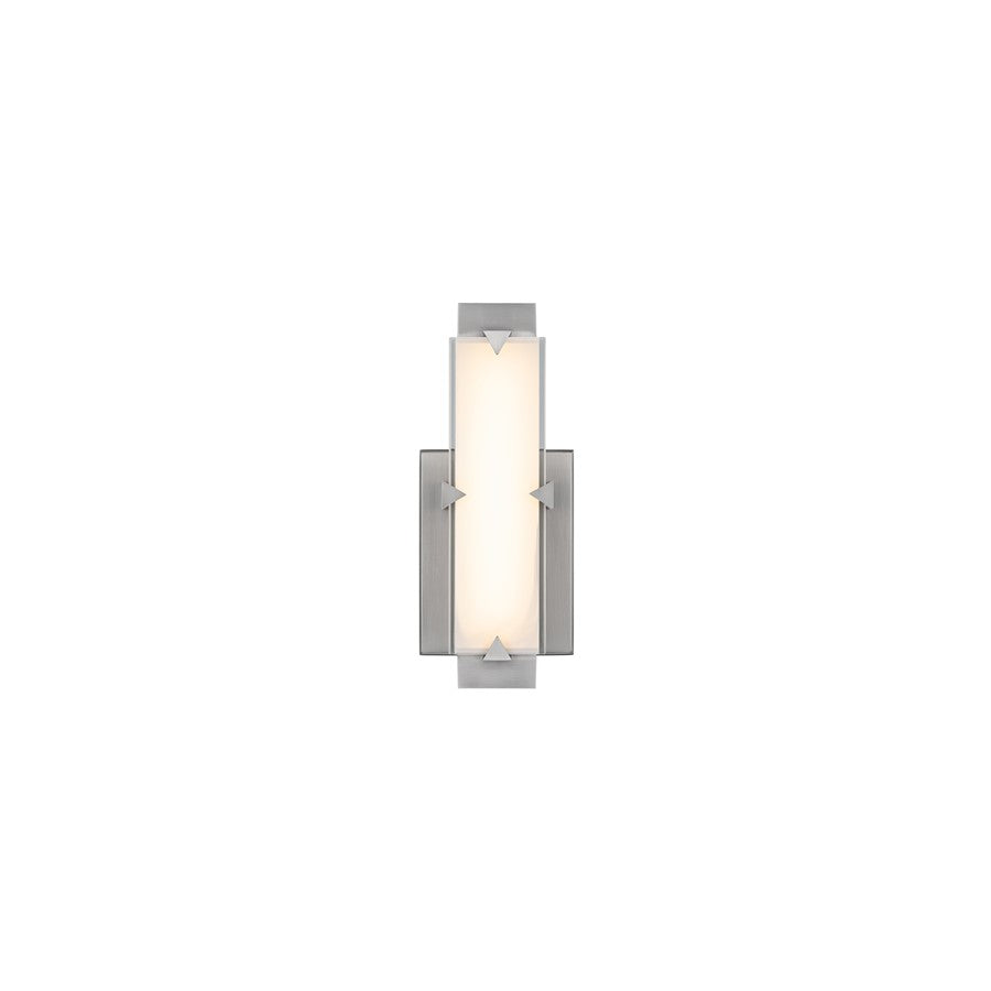 Modern Forms Carlisle 11" LED Wall Sconce/3000K, Nickel/White - WS-7511-30-BN