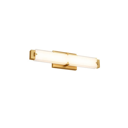 Modern Forms Carlisle 20" LED Bath/Wall Light/2700K, Brass/White - WS-7520-27-AB