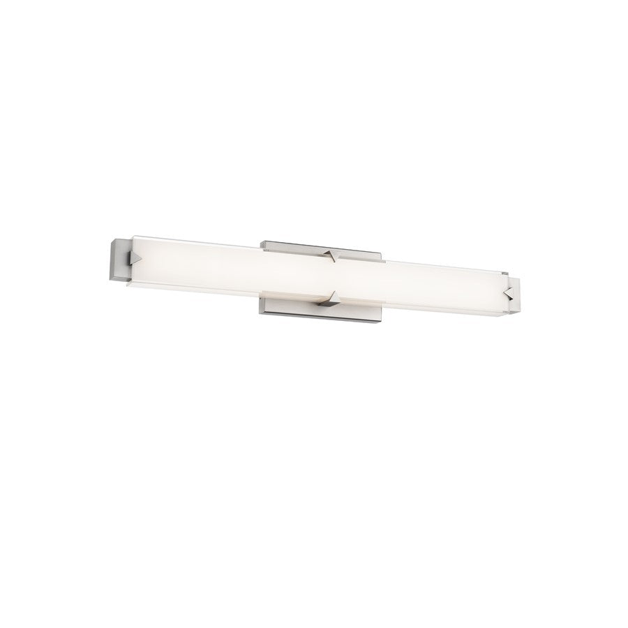 Modern Forms Carlisle 27" LED Bath/Wall Light/3500K, NK/WH - WS-7527-35-BN