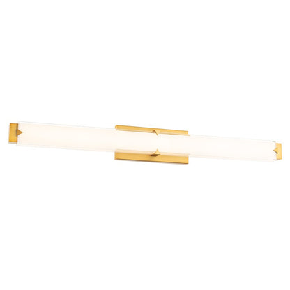 Modern Forms Carlisle 34" LED Bath/Wall Light/4000K, Brass/White - WS-7537-40-AB
