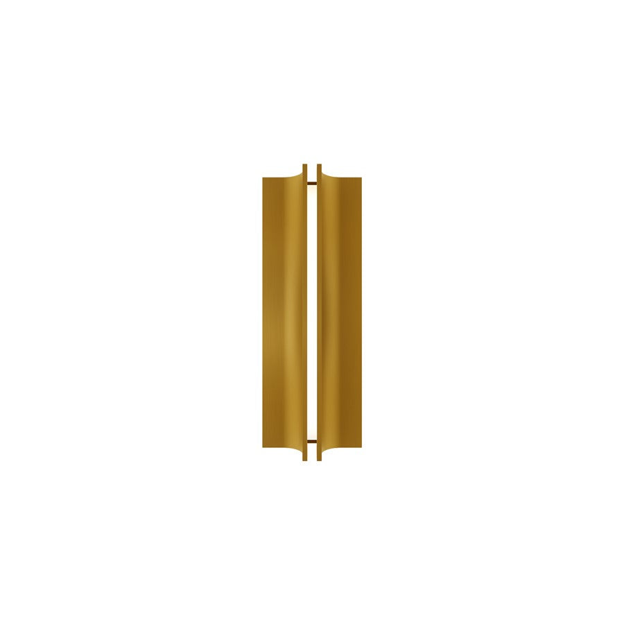 Modern Forms Strait 1Lt 16" LED Wall Sconce/3500K, Brass/White - WS-82516-35-AB