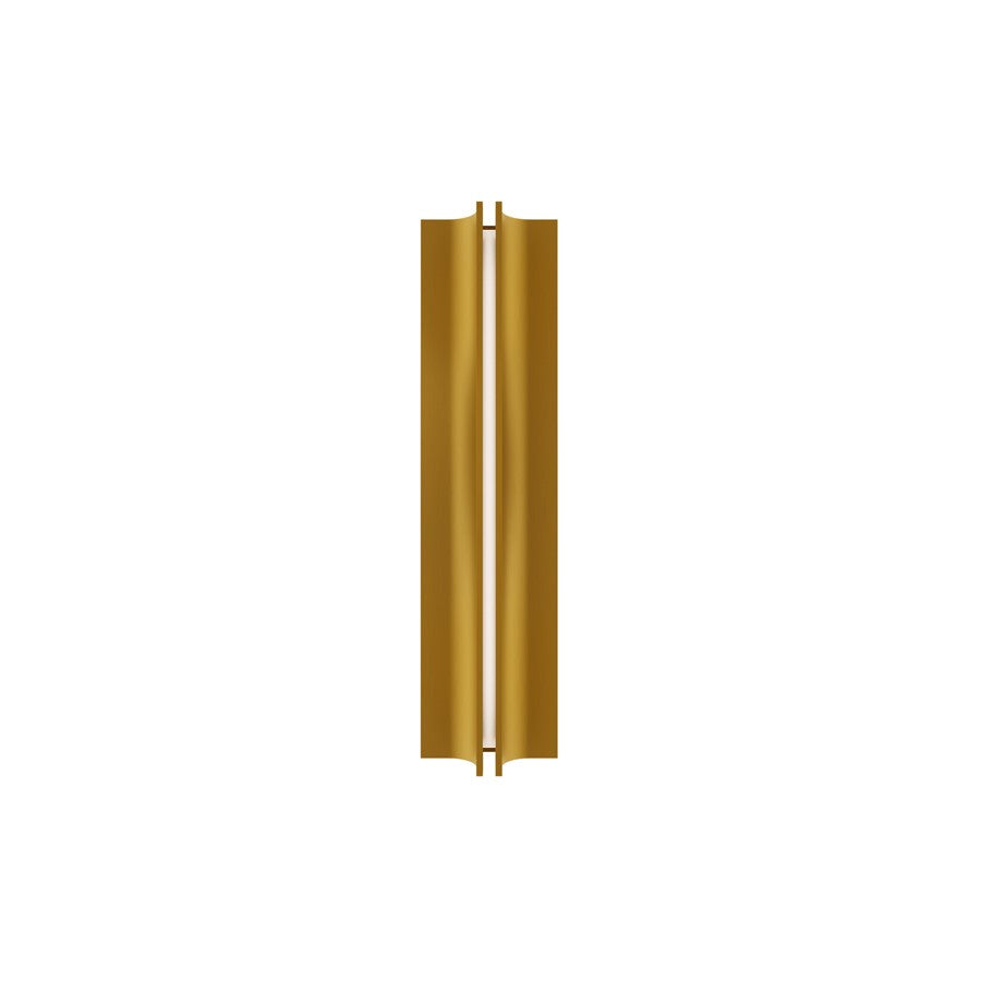 Modern Forms Strait 1Lt 22" LED Wall Sconce/3000K, Brass/White - WS-82522-30-AB