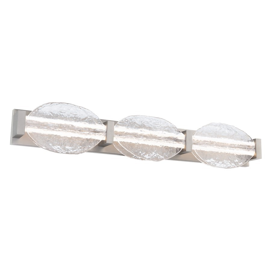 Modern Forms Deco 3Lt 36" LED Bath/Wall Light/3000K, NK/Clear - WS-8536-30-BN