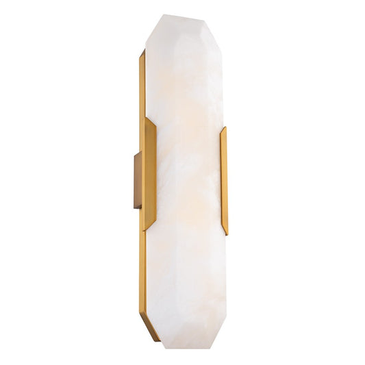 Modern Forms Toulouse 24" LED Wall Sconce, Aged Brass/Alabaster - WS-98324-AB