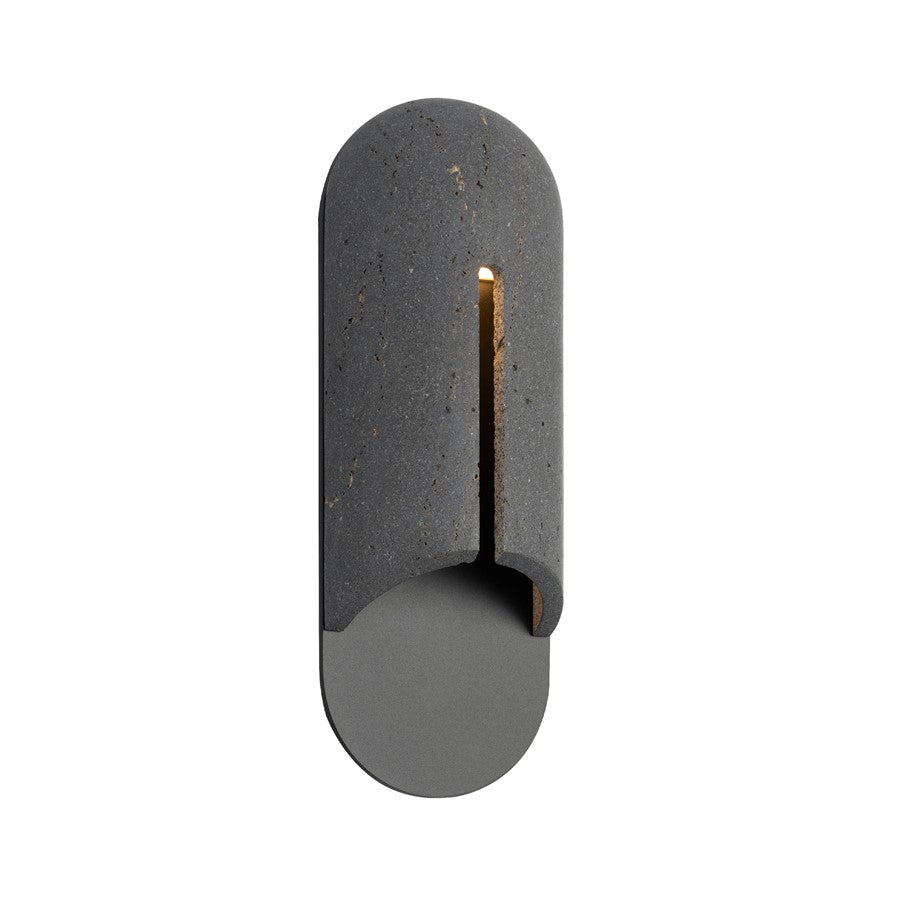Modern Forms Clog 16" LED Outdoor Wall Light, BS/BK/GY - WS-W10516-40-BV-BK