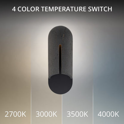 Modern Forms Clog 16" LED Outdoor Wall Light, Bassalt Stone/Black/Grey