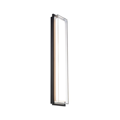 Modern Forms Ice Bar 26" LED Outdoor Wall/3500K, BK/CL/WH - WS-W16526-35-BK