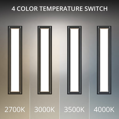 Modern Forms Ice Bar 26" LED Outdoor Wall Light, Black/Clear/White