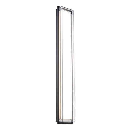 Modern Forms Ice Bar 34" LED Outdoor Wall/2700K, BK/CL/WH - WS-W16534-27-BK