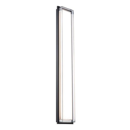 Modern Forms Ice Bar 34" LED Outdoor Wall Light, BK/Clear/WH - WS-W16534-40-BK