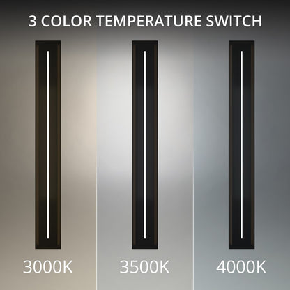 Modern Forms Midnight 56" LED Outdoor Wall Light, 3500K, Black/White