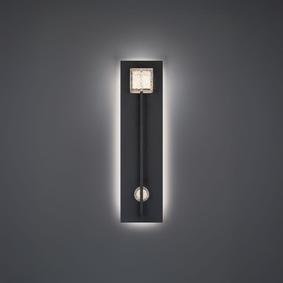 Modern Forms Scepter 2Lt 22" LED Outdoor Wall Light, Black/Textured