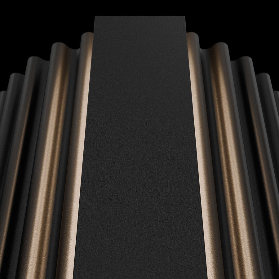 Modern Forms Krimp 1Lt 36" LED Outdoor Wall Light, Black
