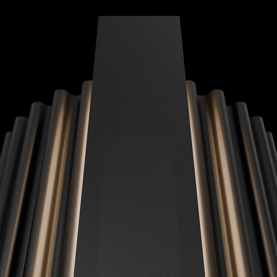 Modern Forms Krimp 1Lt 48" LED Outdoor Wall Light, Black