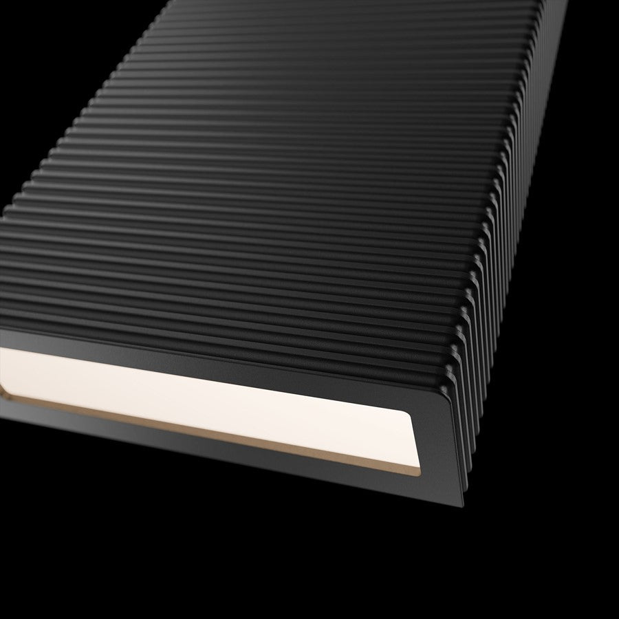 Modern Forms Pillar 2Lt 16" LED Outdoor Wall Light, 3500K, BK