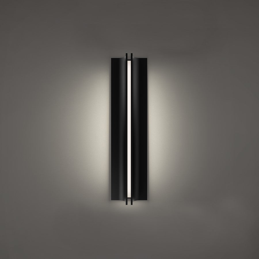 Modern Forms Strait 22" LED Outdoor Wall Light, 3500K, Black