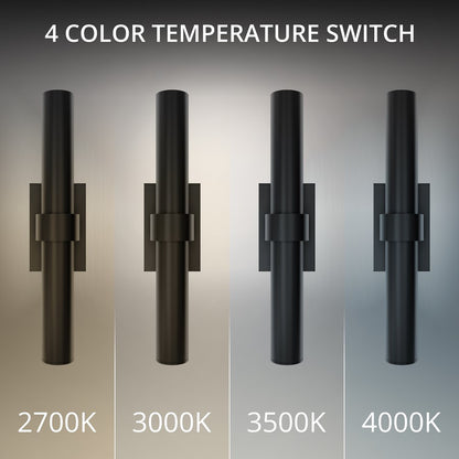 Modern Forms Quincy 2Lt 20" LED Outdoor Wall Light, Black