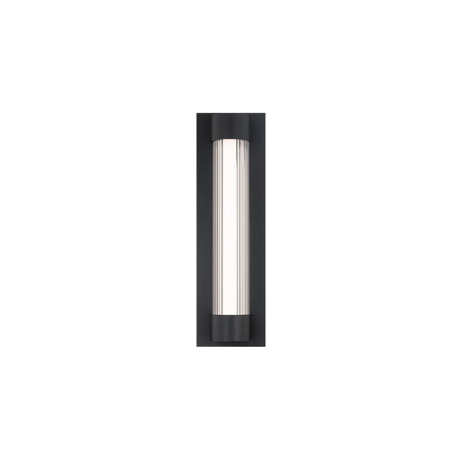 Modern Forms Chyzel 18" LED Outdoor Wall Light, 3000K, Black/Clear/Frost
