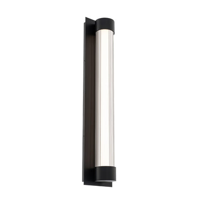 Modern Forms Chyzel 26" LED Outdoor Wall Light, BK/CL/FR - WS-W98526-40-BK
