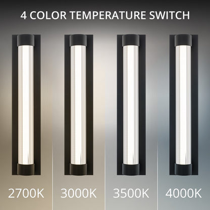 Modern Forms Chyzel 26" LED Outdoor Wall Light, Black/Clear/Frost