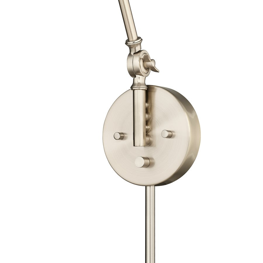 Millennium Lighting Evonne 1Lt Swing Arm Sconce, Gold/ Gold