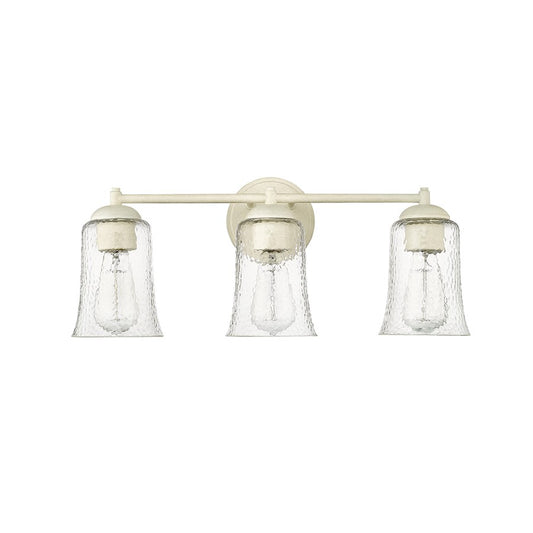 Millennium Lighting Abilene 3Lt Bathroom Vanity Light, White/Clear - 10103-CW