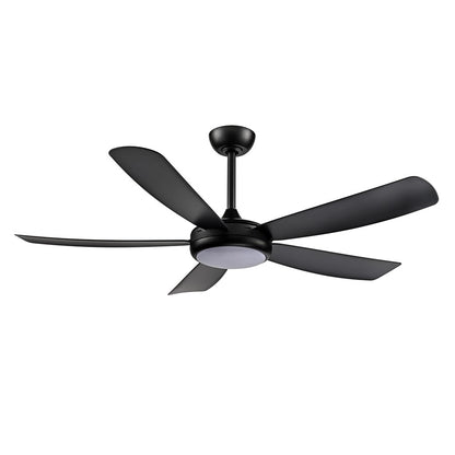RP Lighting Airstra 5Bld 52" LED Ceiling Fan, Mat. Blk/Etched - 1010WLED-MBK-MBK