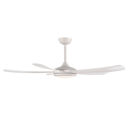 RP Lighting Airstra 5Bld 52" LED Ceiling Fan, Mat. White/Etched
